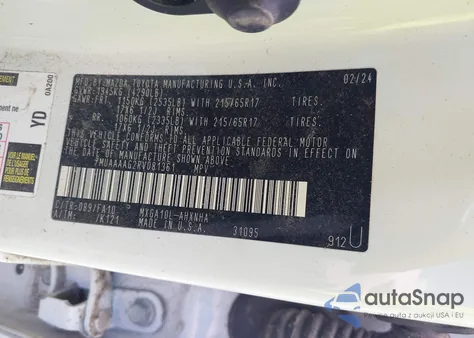 2024 Toyota Corolla Cross L from USA, damaged, VIN 7MUAAAAG2RV081361